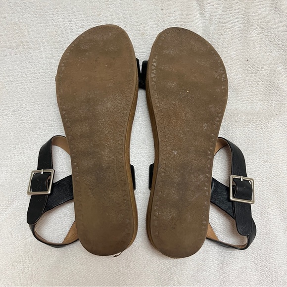 Steve Madden Boho Aida Sandal in Black Leather Wooden Flatform Platform Sandals - Picture 11 of 12